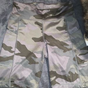 Aeropostale camouflage biker shorts with pockets. Size Medium